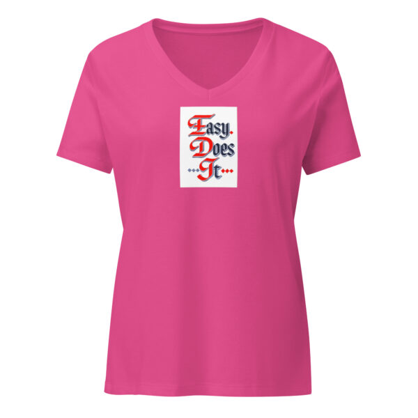 Easy Does It - Women’s relaxed v-neck t-shirt - Image 5