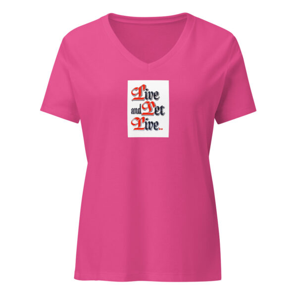 Live and Let Live - Women’s relaxed v-neck t-shirt - Image 6