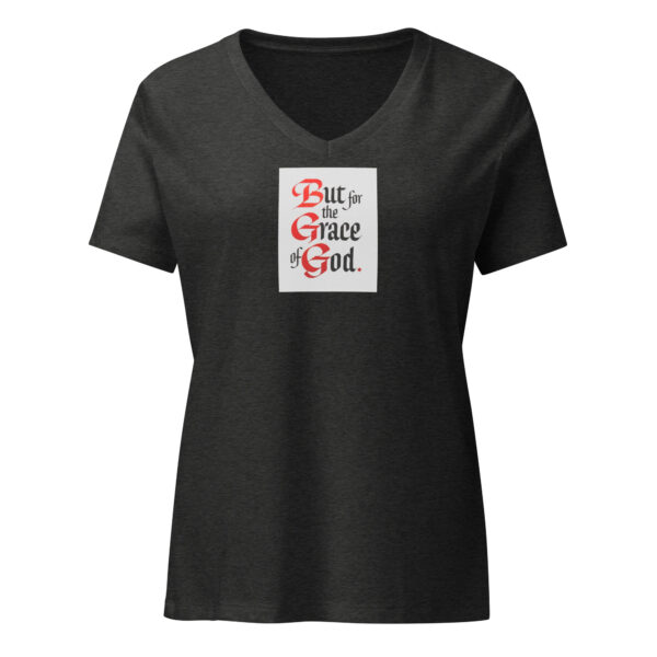 But for the Grace of God - Women’s relaxed v-neck t-shirt - Image 4