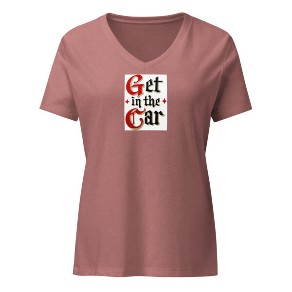 Get in the Car Women’s relaxed v-neck t-shirt - Image 6