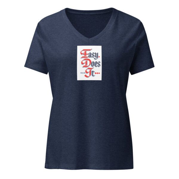 Easy Does It - Women’s relaxed v-neck t-shirt - Image 3