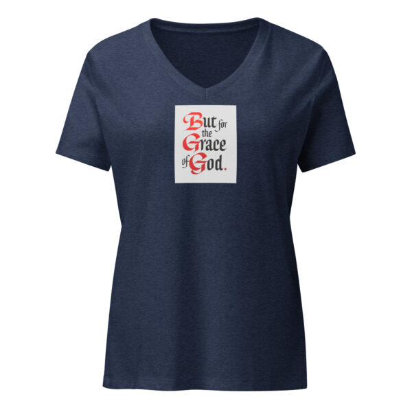 But for the Grace of God - Women’s relaxed v-neck t-shirt - Image 3