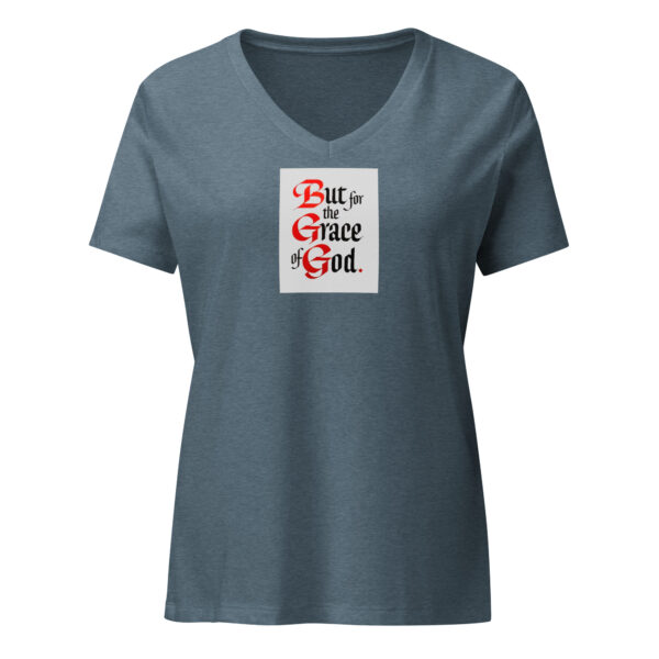 But for the Grace of God - Women’s relaxed v-neck t-shirt - Image 5