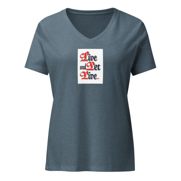 Live and Let Live - Women’s relaxed v-neck t-shirt - Image 5