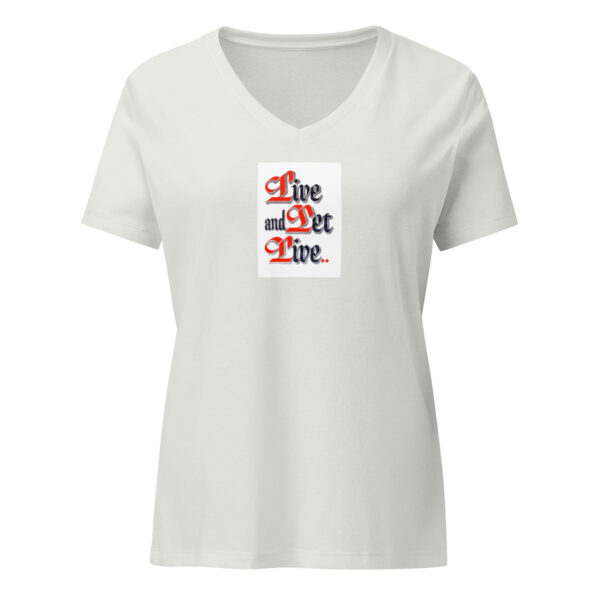 Live and Let Live - Women’s relaxed v-neck t-shirt - Image 8