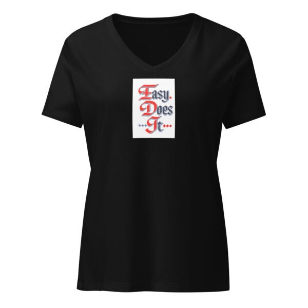Easy Does It - Women’s relaxed v-neck t-shirt - Image 2