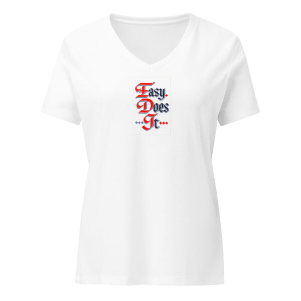 Easy Does It - Women’s relaxed v-neck t-shirt - Image 9