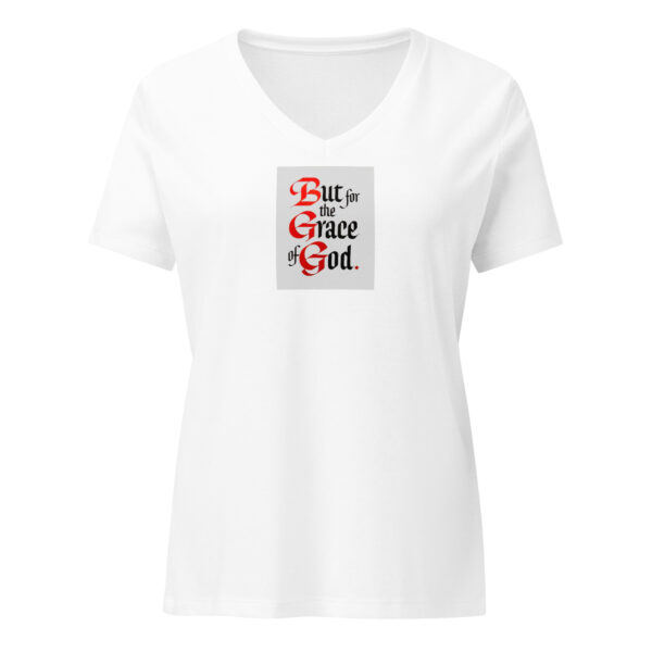But for the Grace of God - Women’s relaxed v-neck t-shirt - Image 9