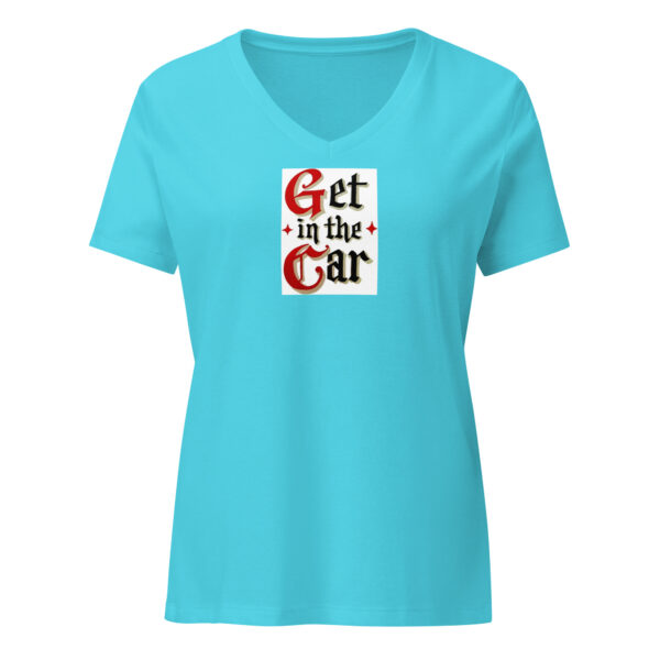 Get in the Car Women’s relaxed v-neck t-shirt - Image 5