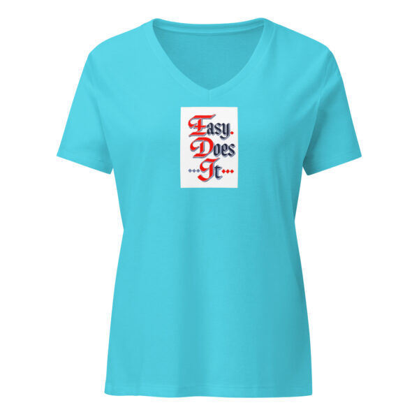 Easy Does It - Women’s relaxed v-neck t-shirt - Image 7